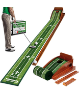  Indoor Golf Putting Mat w/ Auto Ball Return Wrinkle-Free Green for Home... - $1,305.86 MXN