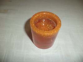 Orange Resin Candle Holder - $9.99