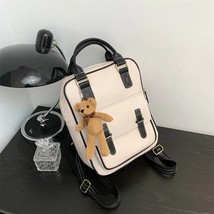 Fashion 2023 Women   Backpack High Quality Soft Leather Solid Color Girls School - £139.47 GBP
