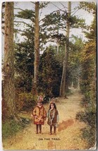 People Postcard Children Indian Dress On The Trail V O Hammon - £4.66 GBP