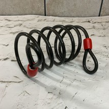 Heavy Duty Bicycle Scooter Bike Cable chain Black Red Cut Resistant Anti Theft - £9.46 GBP
