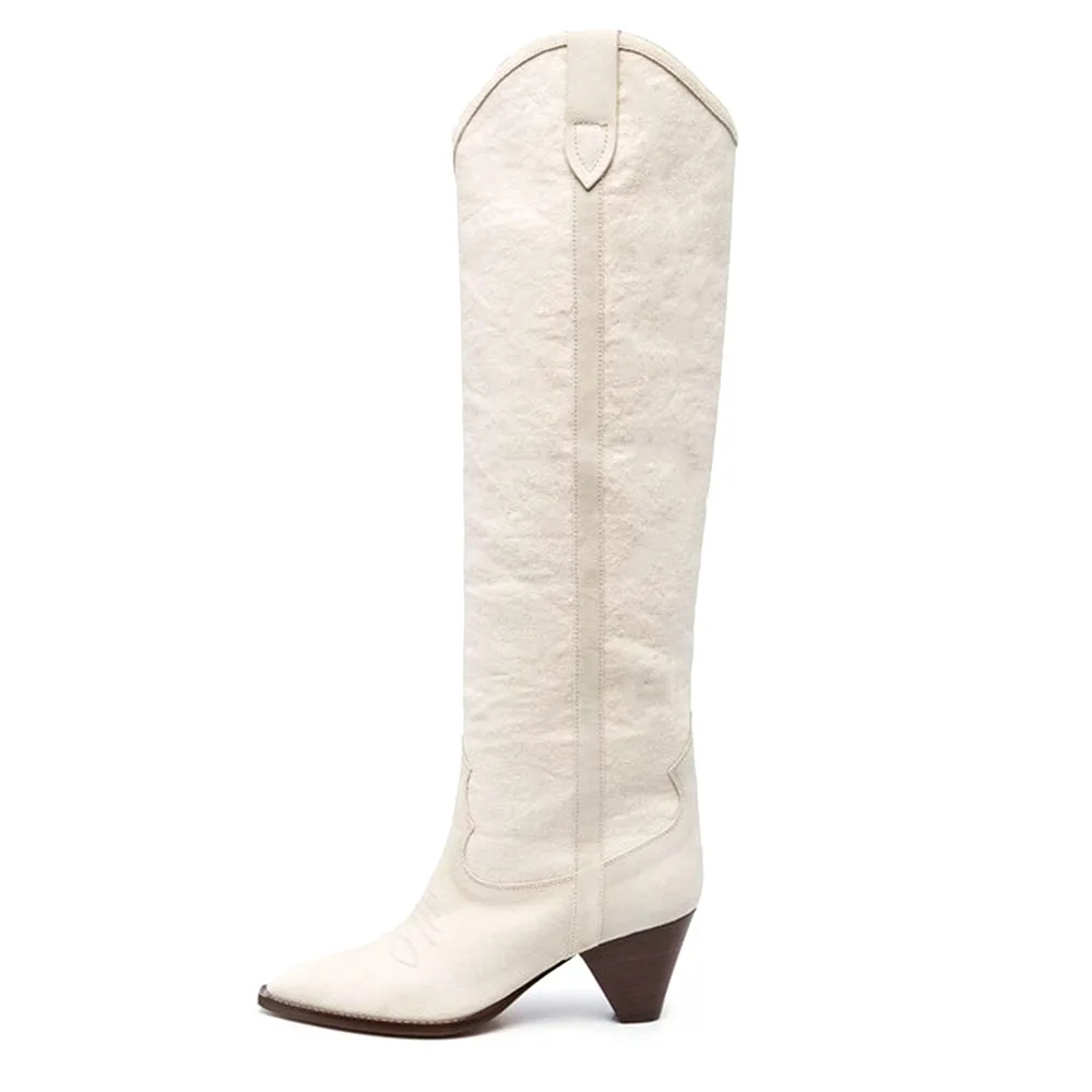 Plus size 35-46 New  women long boots  low heels autumn winter boots boy western - £228.84 GBP