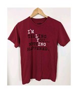 International Spy Museum T-shirt Size Small S Red I&#39;m Telling You Nothin... - £13.75 GBP