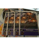 Digimon TCG - 4x Kimeramon - BT2-077 - Alternate Art - BT5 - PreRelease - $49.50