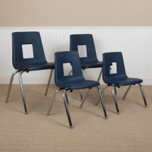 Advantage Navy Student Stack School Chair - 16-inch - £79.25 GBP+