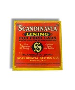 Scandinavia Brake Lining Empty Box Ford Model T Vintage Auto Advertising... - £22.77 GBP