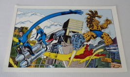 1978 Kirby Fantastic Four Poster, Vintage Original 1970&#39;s Marvel Comics ... - $74.24