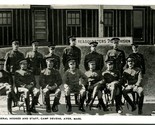 Major General Hodges &amp; Staff Camp Devens Ayer Massachusetts UNP WB Postc... - $3.91