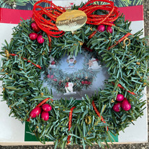 1990 Hallmark Keepsake Christmas Ornament Little Frosty Friends Memory Wreath - £7.56 GBP