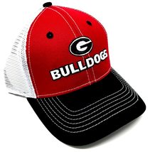 Eliminator Georgia Bulldogs Logo Curved Bill Mesh Trucker Snapback Hat - £28.35 GBP