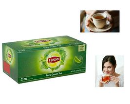  Lipton Pure Green Tea Natural Fresh Aroma Taste Halal - 25 Bags X 10 Box - £41.26 GBP