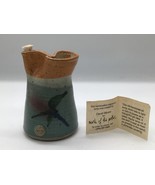 HANDCRAFTED David Myers Pottery Oil Lamp Dragonfly Design Mark of the Po... - $34.69 CAD