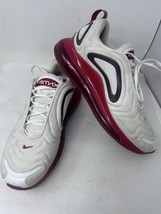 Nike Air Max 720 White Hyper Crimson Shoes Sneakers Women&#39;s 10.5 CD2047-100 - £46.70 GBP