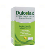1 X Dulcolax Tablets 200's Bisacodyl 5mg Effective Constipation Relief F... - $38.33