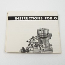 Vintage O.S. Max-H-40 R/C Engine Instruction Sheet Manual - $16.82