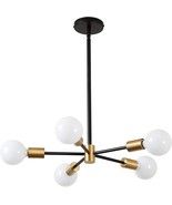 Modern Sputnik Chandelier, Chandelier Light Fixture with Rotatable and A... - $123.97 CAD