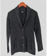 Pendleton Womens Shawl Collar Wool Cardigan Sweater M Charcoal Gray With... - €60,53 EUR