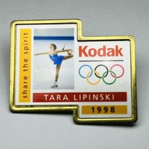 1998 Olympic Pin Kodak Share the Spirit Tara Lipinski Lapel Pin Hat Pin Vintage - £2.35 GBP