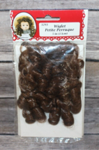 NIB Fibre-Craft 5&quot; Wiglet Petite Perruque  3293-03 Doll Wig Brown Brunette 1996 - £5.63 GBP