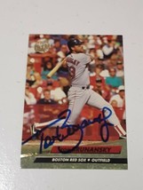 Tom Brunansky Boston Red Sox 1992 Fleer Ultra Autograph Card #12 READ DESCRIP - £3.87 GBP