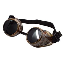 Steampunk Style Goggles Round Circle Adjustable Strap Costume - £11.79 GBP