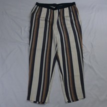 Ann Taylor 10 Stripe Pull On Tapered Stretch Dress Pants - £15.75 GBP