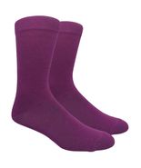 Purple Fit Men&#39;s Solid Color Socks Plain - £11.88 GBP