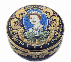 Queen Elizabeth II Golden Jubilee (LE #12/250) Enamel Box (Vintage - £82.33 GBP