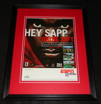 Warren Sapp ESPN Football 2K4 PS2 XBox Framed 11x14 ORIGINAL Advertisement - £27.21 GBP