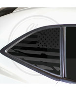 Fits 10-15 Chevy Camaro Quarter Window Distressed American Flags Decal S... - £15.97 GBP