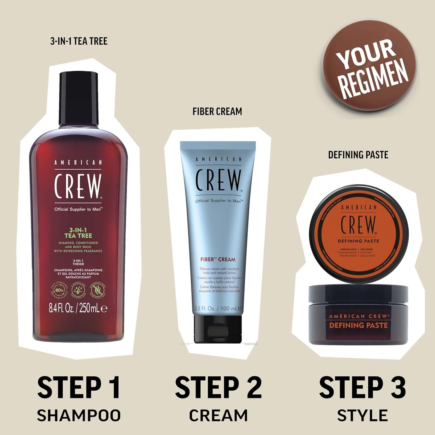 American Crew Men's Hair Fiber, Like Hair Gel with High Hold & Low Shine, 3 oz Item image 6