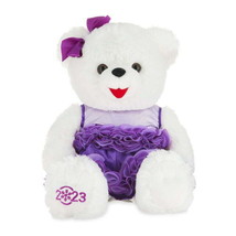 Holiday Time Snowflake 2023 Teddy Girl Plush Toy, Child Purple 15 in - $28.85