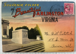 Beautiful Arlington Virginia 18 Postcard Souvenir Folder - Posted - £7.87 GBP