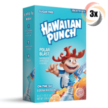 3x Packs Hawaiian Punch Polar Blast Drink Mix | 8 Singles Each | .88oz - £8.97 GBP