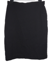 89th &amp; Madison Women&#39;s Black Textured Pull On Pencil Skirt Size Large - £7.85 GBP