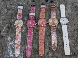 Lot of 4 Betsey Johnson Quartz Watch + Non Branded Watches (D3) - £14.14 GBP