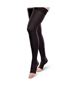 Therafirm Ease Opaque Open Toe, Thigh Highs 20-30mmHg (Black) Large Short - $806.85 MXN
