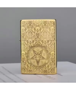 Kerosene Lighter Retro Creative Pure Copper Shell Windproof Brass Cigare... - $453.34 MXN