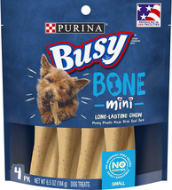 [Pack of 3] Purina Busy Bone Real Meat Dog Treats Mini 6.5 oz - £29.72 GBP
