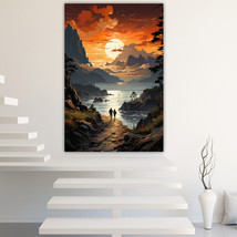 Seaside Canvas Painting Wall Art Posters Landscape Canvas Print Picture - £10.25 GBP+