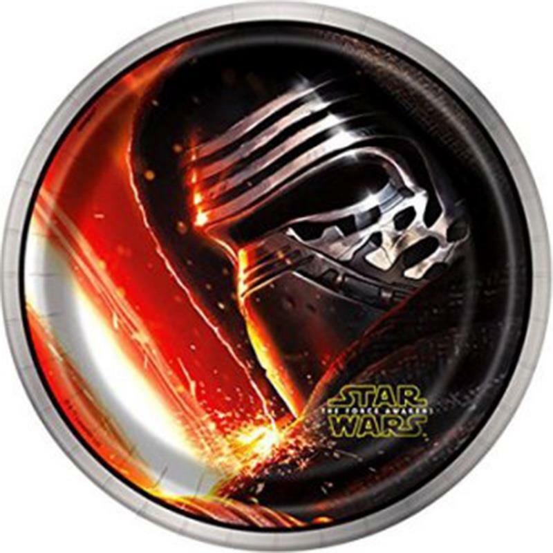 Star Wars Episode 7 The Force Awakens Dessert Plates Birthday Party 8 Co... - $2.59
