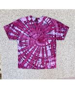 NEW Gilden Women’s Pink Purple Blue Spiral Ice Tie Dye Short Sleeve Shir... - $449.43 MXN