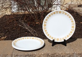 Set of 6 Corelle Butterfly Gold Dinner Plates 10-1/4&quot; Corning 1970’S EUC! - £40.08 GBP