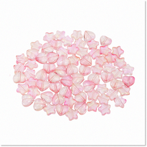 100PCS Sparkly Star Beads Heart Charms Pendant - Small Gl Beads 4mm for DIY Jewe - $21.77