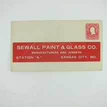 US Postal Stationery Sewall Paint &amp; Glass Co Kansas City Missouri 2c Ant... - £7.81 GBP