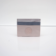 Kipling Daria Card Case Holder KI2020 Polyamide Dusty Taupe/Blue/Metalli... - $22.95