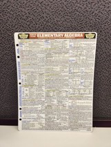 Quick Chart: Ninth Year Elementary Algebra Laminated Guide Instant Refer... - $9.90