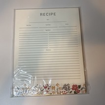 Jot &amp; Mark 30 Recipe Pages 8.5” x 12”Midnight Floral Expansion Pack 2 Sided NEW - £7.93 GBP
