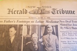 Vintage June 3rd, 1934 New York Herald Tribune Newspaper Old Car Ads HUP... - £8.55 GBP