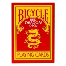 Red Dragon Deck in Bicycle Card Stock - Red Dragon Bicycle Playing Cards - £10.26 GBP